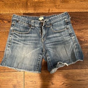 Low rise Jean shorts